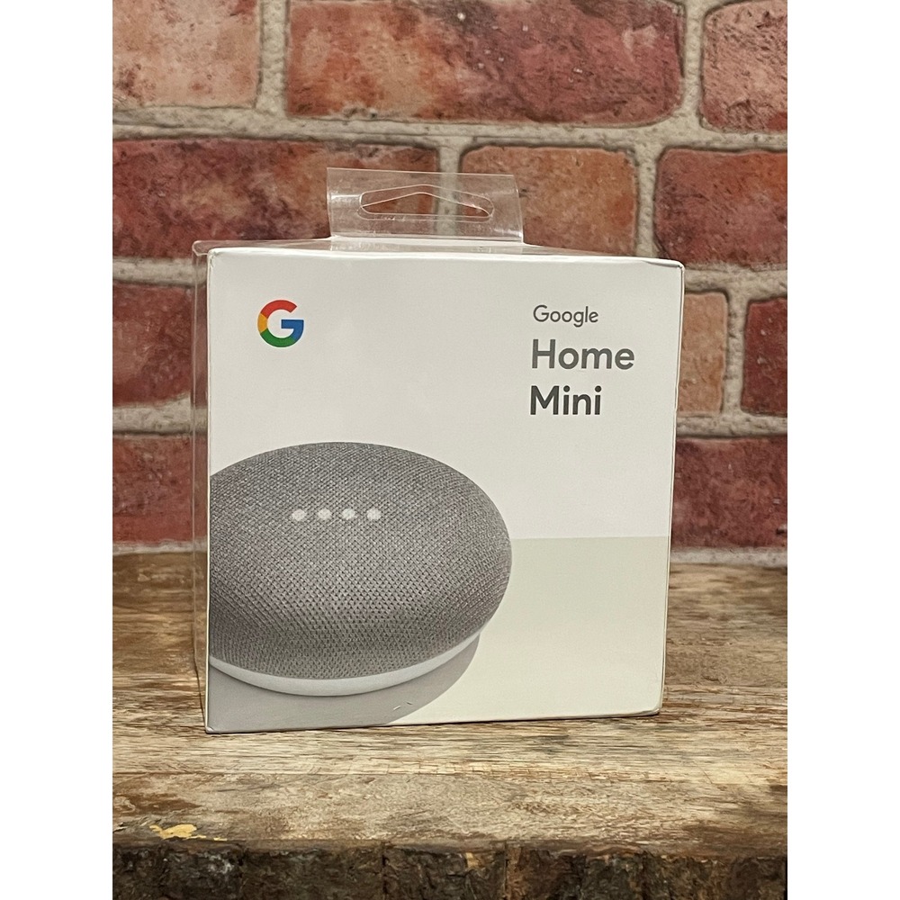 Google Home Mini Smart Speaker Chalk GA00210-US New Sealed
